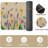 Artoid Mode Lavender Tulip Kitchen Mats – Purple – Set Of 3 Spring Floral Low-Profile Floor Rugs