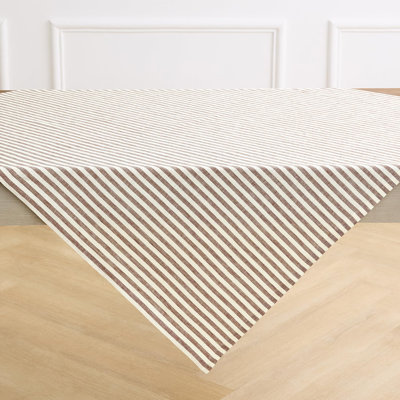 Amalfi Stripe - 100% Pure Linen Tablecloth