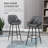 Corrigan Studio Retro Bar Stools Set Of 2, Bar Chairs With Footrest, 30" (76 Cm.) Counter Stools With Backs And Steel Legs, For Kitchen Island And Home Bar-360812965