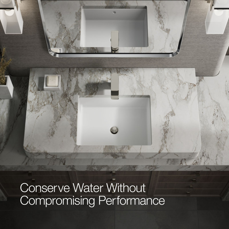 Parallel Single Hole Bathroom Faucet, Polished Nickel