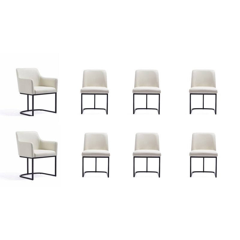 Fauteuil de salle à manger Serena, Crème, crème