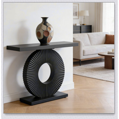 Élégante table de canapé, console en bois