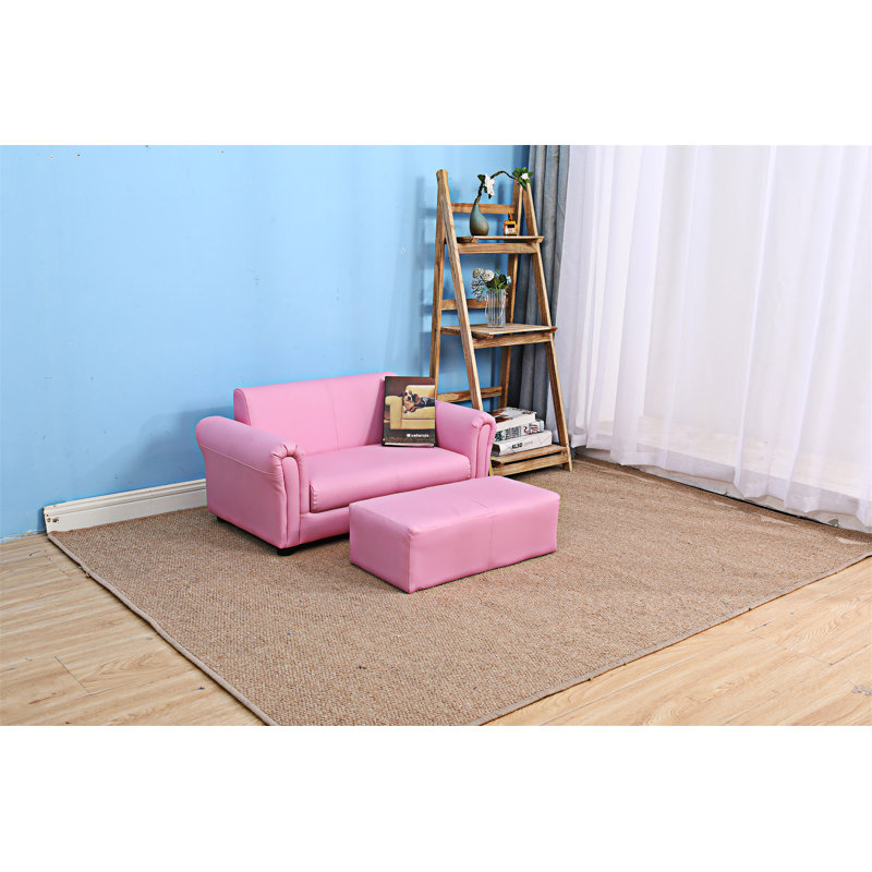 Canapé pour enfants avec fauteuil club et repose-pieds