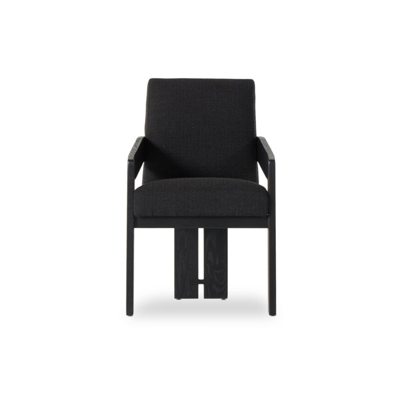 Roxy Dining Armchair, Gibson Black, Black, Black