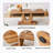 Modern Minimalist Wood-Tone MDF Coffee Table Set (Square + Rectangular)Wood colour
