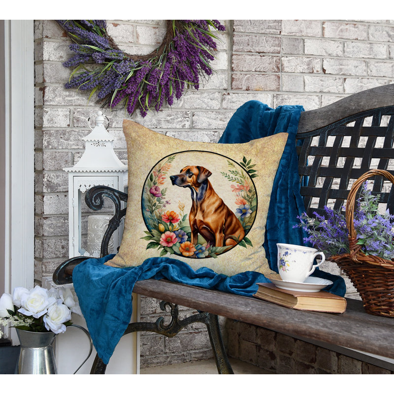 Outdoor Throw Pillow, 18" H x 18" W x 4" D