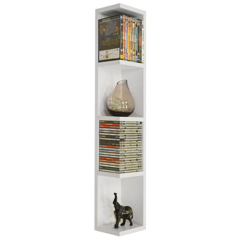 4 Piece Floating Shelf, White