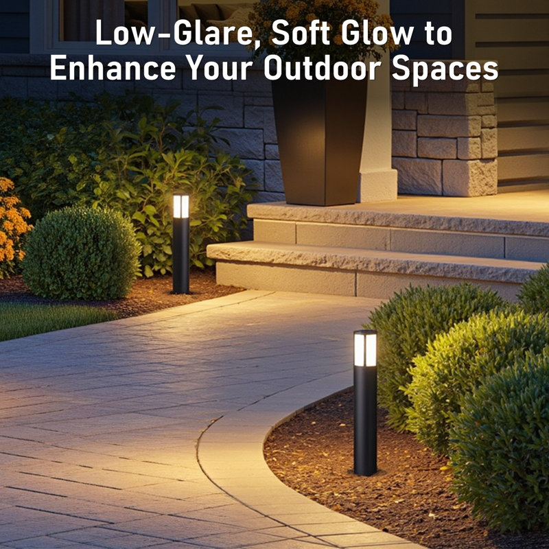Gridiron Low Voltage LED Bollard Path Light, Modern Grid Outdoor Pathway Light, Oil Rubbed Bronze
