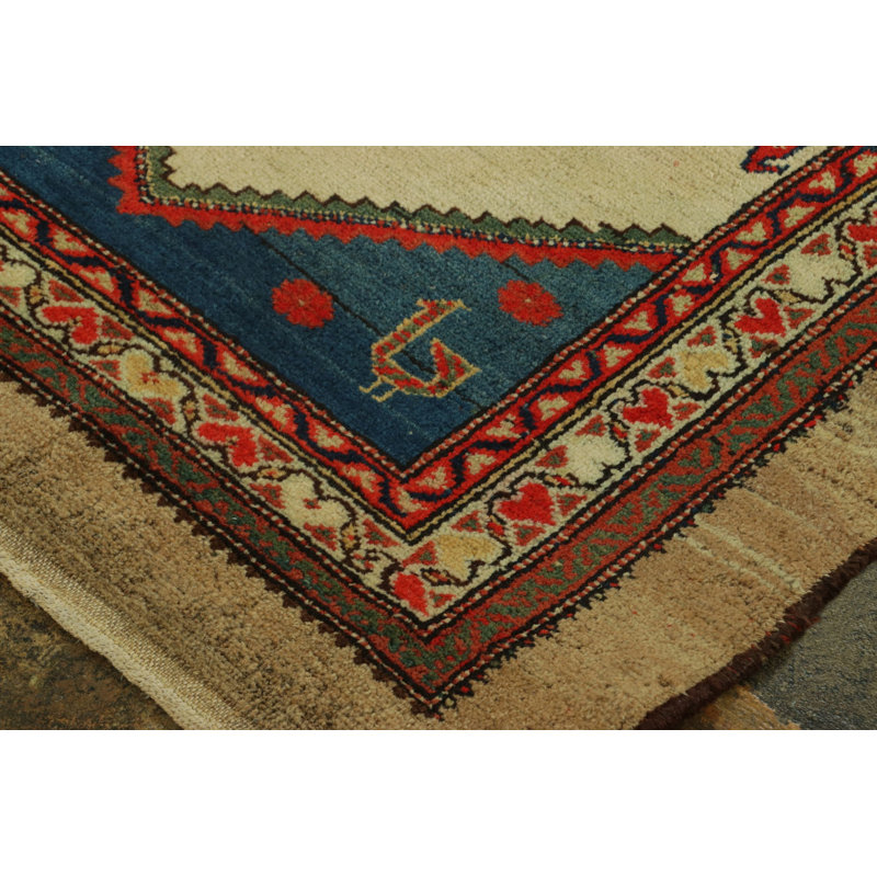 Antique One-of-a-Kind 3'1" X 4'3" Hand Knotted Area Rug
