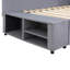 Lit plateforme tapissier en L avec rangement et tiroirs-1025063938