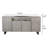 Zeka TV Media Entertainment Console, Fluted Doors, Light Gray 72 Inch-88863983