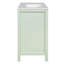Meuble-lavabo avec quatre tiroirs et deux portes à fermeture en douceur, rangement pour salle de bain avec portes en verre