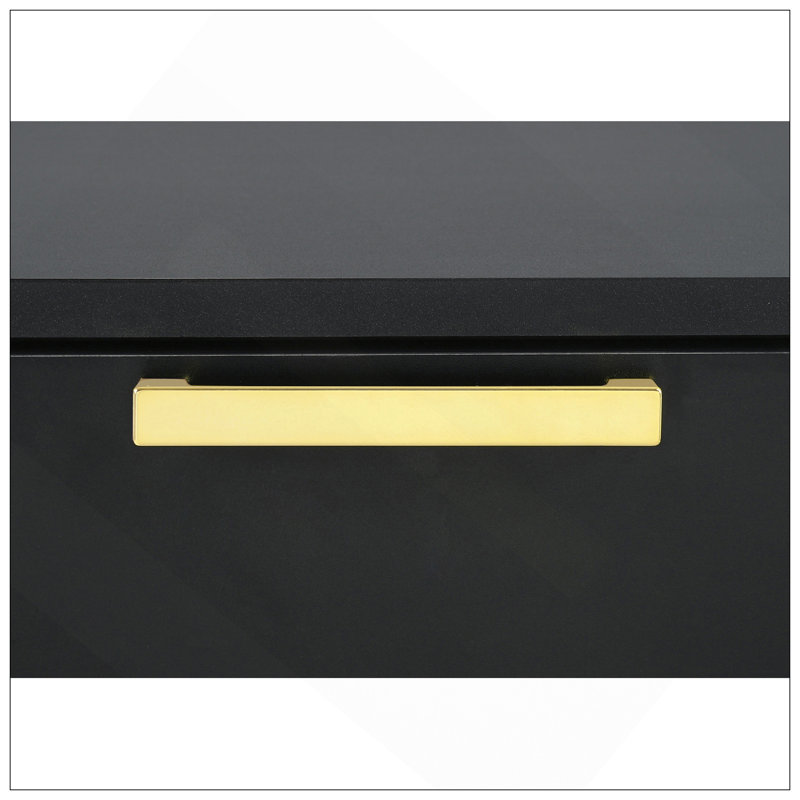 Commode rectangulaire à 6 tiroirs Lexie, Noir