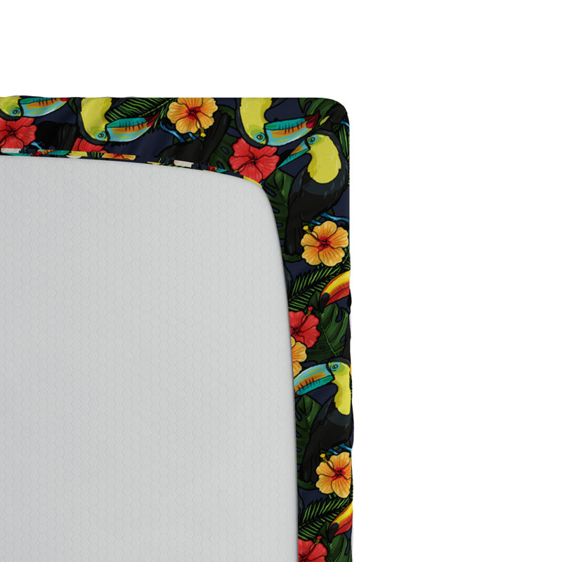 Microfiber Floral Fitted Sheet, Twin XL Fitted Sheet