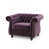 Velours mauve foncé