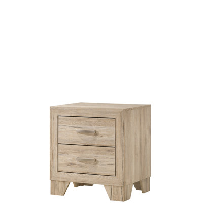 Table de chevet pour chambre à coucher - 2 armoires à tiroirs avec structure à glissières fonctionnelles Accessoire élégant pour article en métal Poignée d'objet