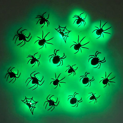 PVC Wall Mounted Halloween Spiders Outdoor Decorative Mural