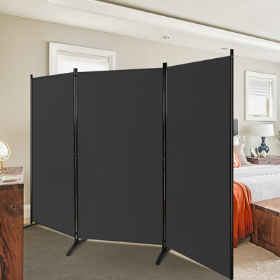 260cm W x 183cm H 3 - Panel Folding Room Divider