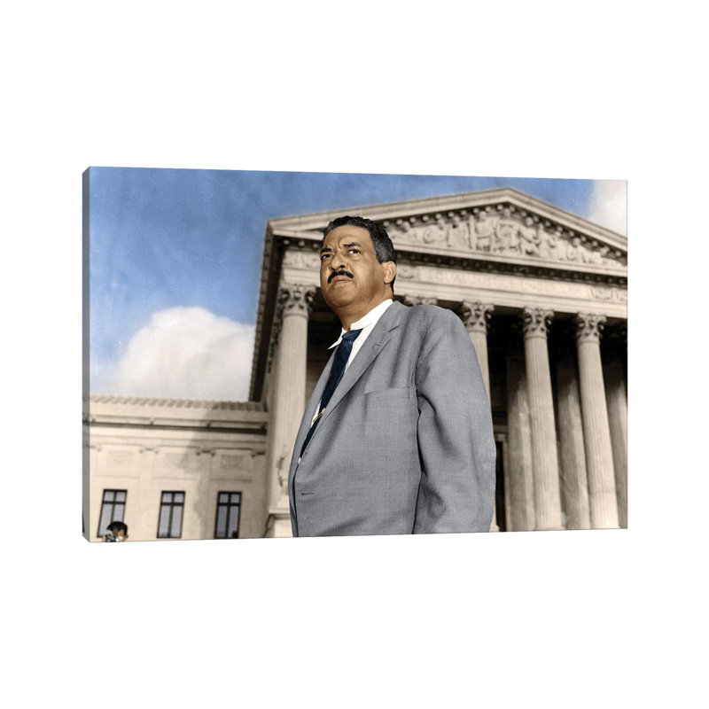 «Thurgood Marshall» par Granger - reproduction d'art graphique sur toile tendue, H 18 po x l 26 po x P 1,5 po