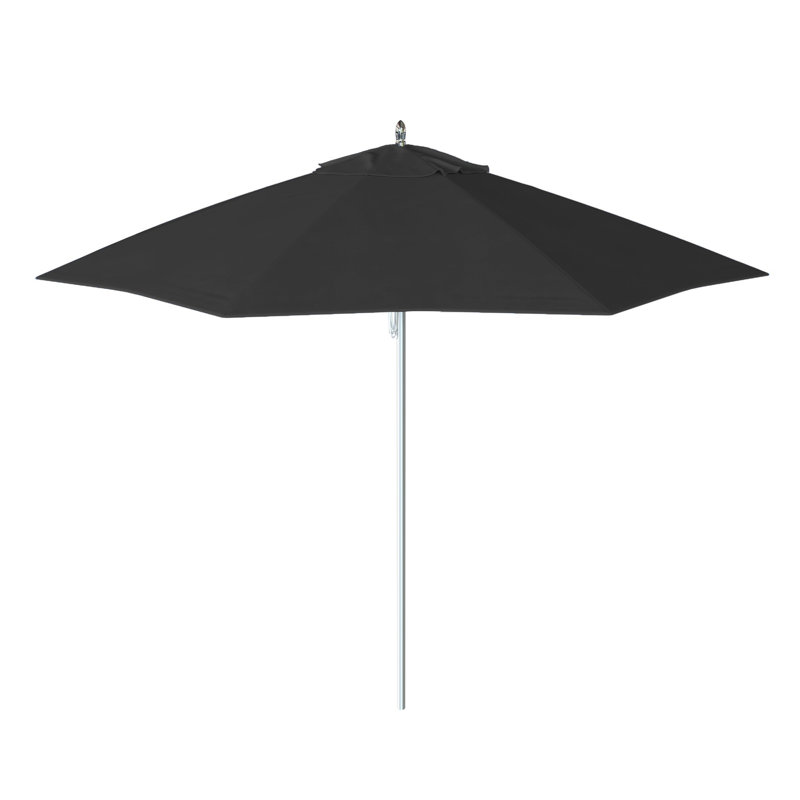 Parasol de marché 9 pi Caelo, Toile Sunbrella® noir