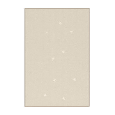 Soft Plush Farner July 4Th Modern & Contemporary Abstract Area Rug in Beige – Beige Binding
