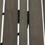 Table d'appoint en bois gris avec lattes Pizzazz, pliable, l 21,6 po x P 14,13 po H 16,15 po-917895905