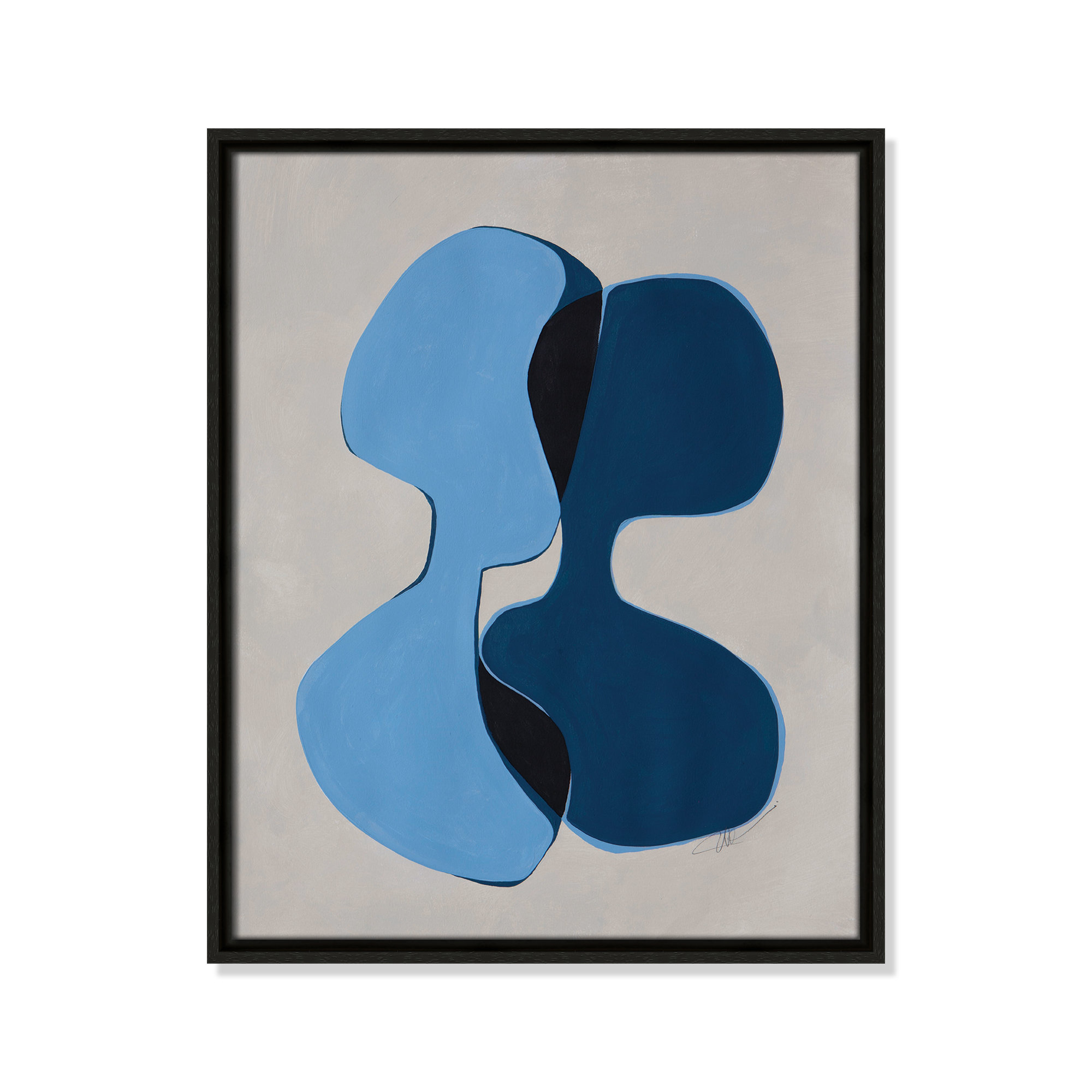 In Unity I by Filippo Ioco For Casa Fine Arts, 21.5" H x 17.5" W x 2" D, Espresso Framed