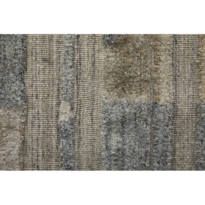 Elias Modern Abstract Brown Area Rug, Rectangle 3'6" x 5'6"