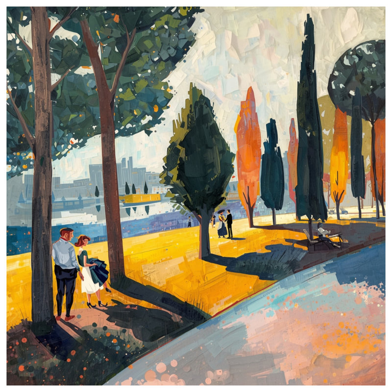 Toile de galerie Urban Park, 32 x 32 inches