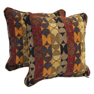 Jacquard Chenille Collection Chenille Reversible Throw Pillow