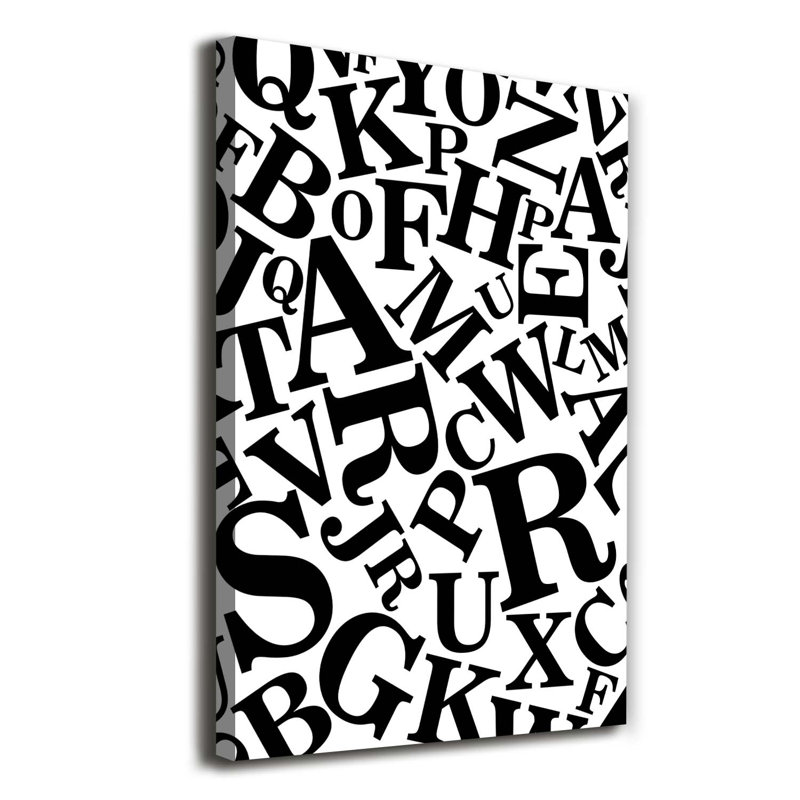 Alphabet - Wrapped Canvas Print