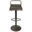 Tabouret de bar réglable industriel avec pivot-94413414