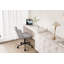 Swivel Adjustable Office Chair Ergonomic Faux Leather Desk Chair with Backrest Comfortable Padded Executive Chair for Home Office, Vanity Room-678384578