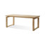 Burlywood Rectangular Solid Wood Dining Table