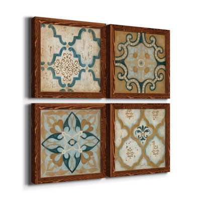 "Villa Umbra", ensemble de 4 reproductions sur toiles