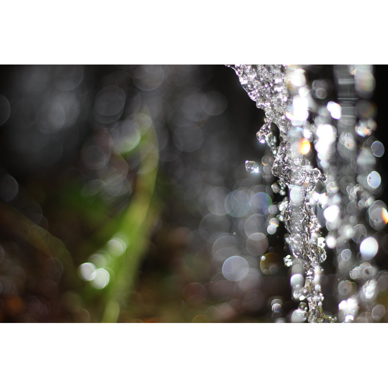 Waterfall Close Up With Bokeh by John Kelly-Keifer - Wrapped Canvas Print, 30cm H x 46cm W x 3.8cm D