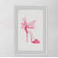 «Pink High Heels», reproduction d'art encadrée-26009513