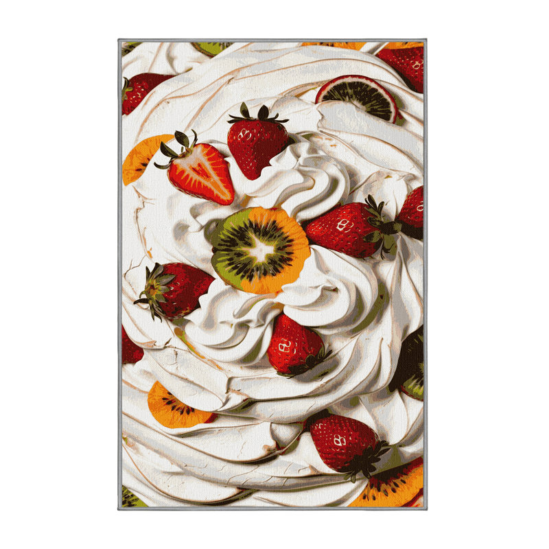  Tapis lavable Pavlova Desserts, Tapis de couloir 2 pi x 5 pi
