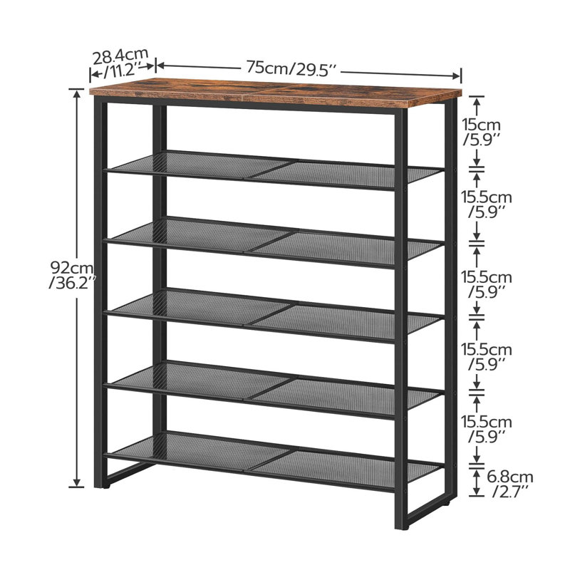 18 Pair Shoe Rack
