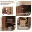 Meuble-lavabo simple 36 po avec armoire à fermeture en douceur avec tablette réglable, 3 tiroirs et comptoir en céramique
