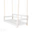Lit de jour de balançoire de véranda en bois de patio, structure en bois d'acacia durable avec 4 cordes de suspension pour la détente en plein air-1042811249