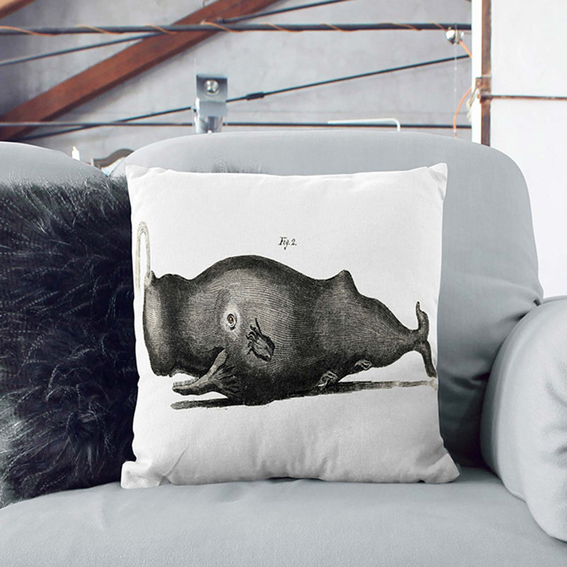 Square Throw Cushion, 55cm H x 55cm W x 20cm D