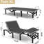 Structure de lit réglable TG simple avec fonction de massage, inclinaison de la tête et des pieds, sous éclairage, double charge, pieds de 4 tailles, assemblage sans effort et massage compact, télécommande sans fil, DEL