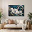 Cats Turkish Van Blue, art mural en métal-1061829565