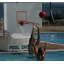Panier de basketball extérieur en acier à hauteur réglable Varsity (balle incluse)