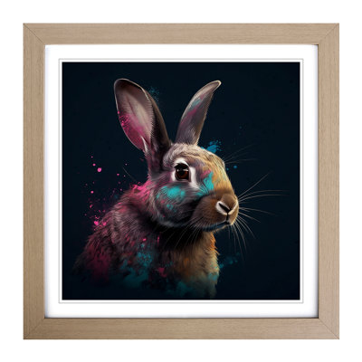 Rabbit Digital No.4 - Framed Print