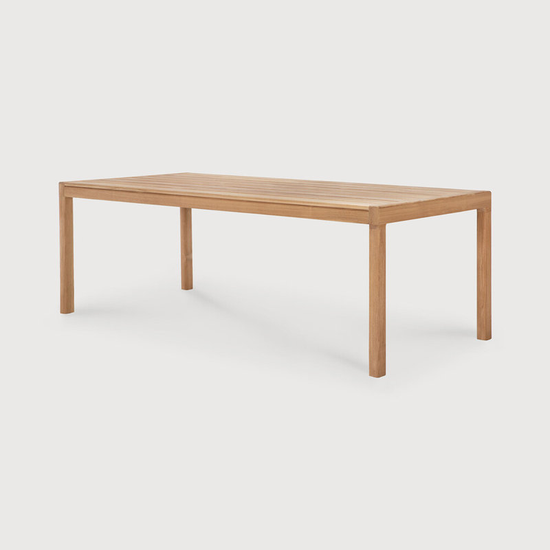 Jack Outdoor Teak Dining Table, 39.5" W x 98.5" L x 30" H