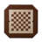 Cherry Finish Reversible Chess Checker Game Table w/Game Tray (Chess Fingures Not Included)