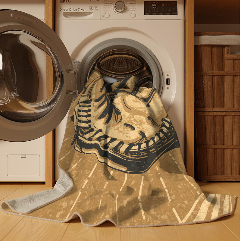 Tapis lavable à la machine avec attache de gant de baseball Paxton, 2 pi x 3 pi