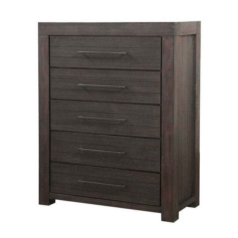 Commode 5 tiroirs en bois Boysen